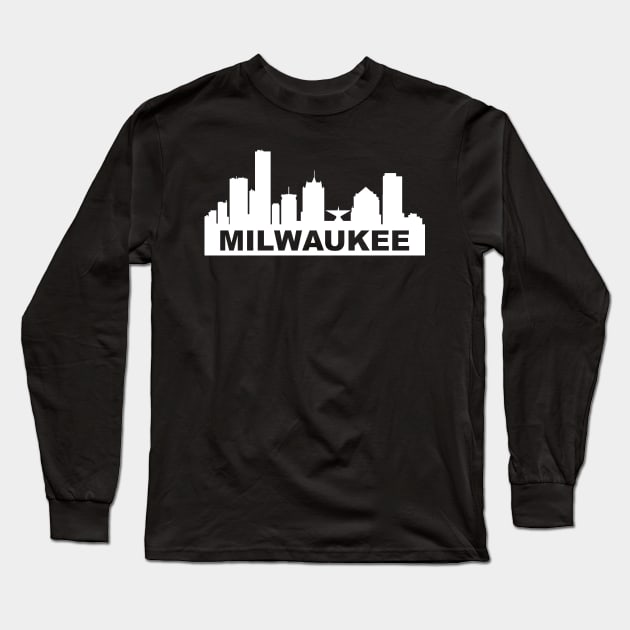 Milwaukee Skyline Wisconsin Long Sleeve T-Shirt by KevinWillms1